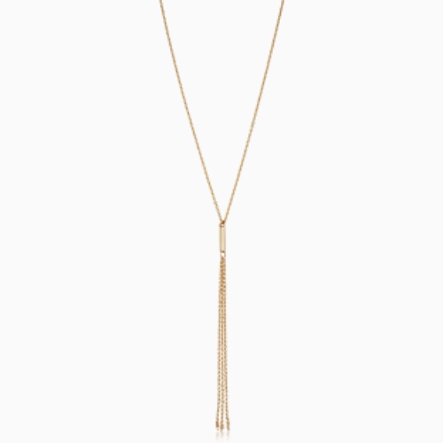Vicenza Drop Necklace | Yellow Gold / 14k Solid Gold / 17-18"