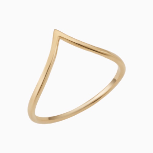 Chevron Ring | Yellow Gold / 14k Solid Gold / 7