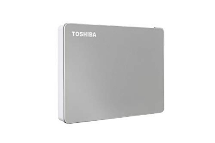 Toshiba Canvio Flex 2TB Portable External Hard Drive USB-C USB 3.0, Silver for PC, Mac, & Tablet - HDTX120XSCAA - Silver - 2TB - USB-C & USB 3.0 - Hard Drive