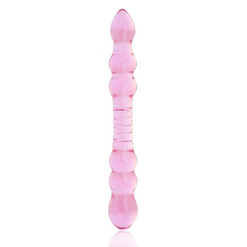 Sh! Pink Glass Double Dildo
