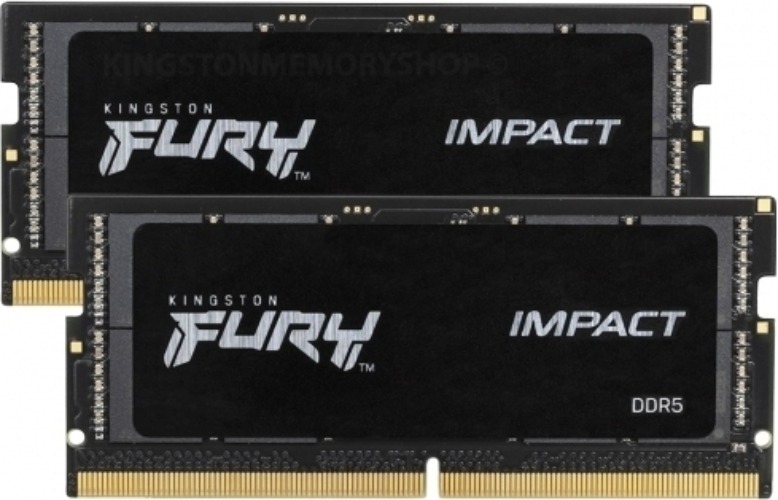 Kingston FURY Impact DDR5 4800 MHz SO-DIMM 32 Gt -muistimodulipaketti 128,99
