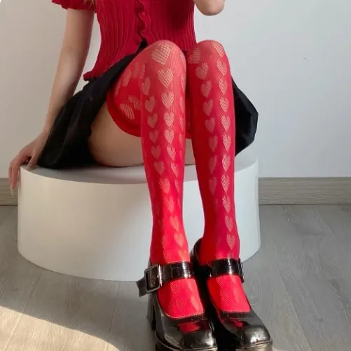 Heart thigh highs