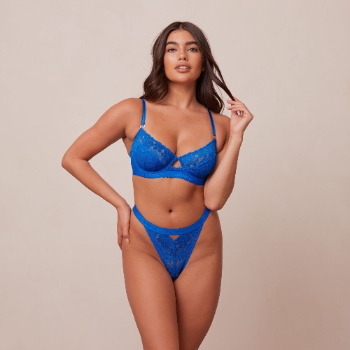 Flair Balcony Bra  - Cobalt Blue | 36 / G