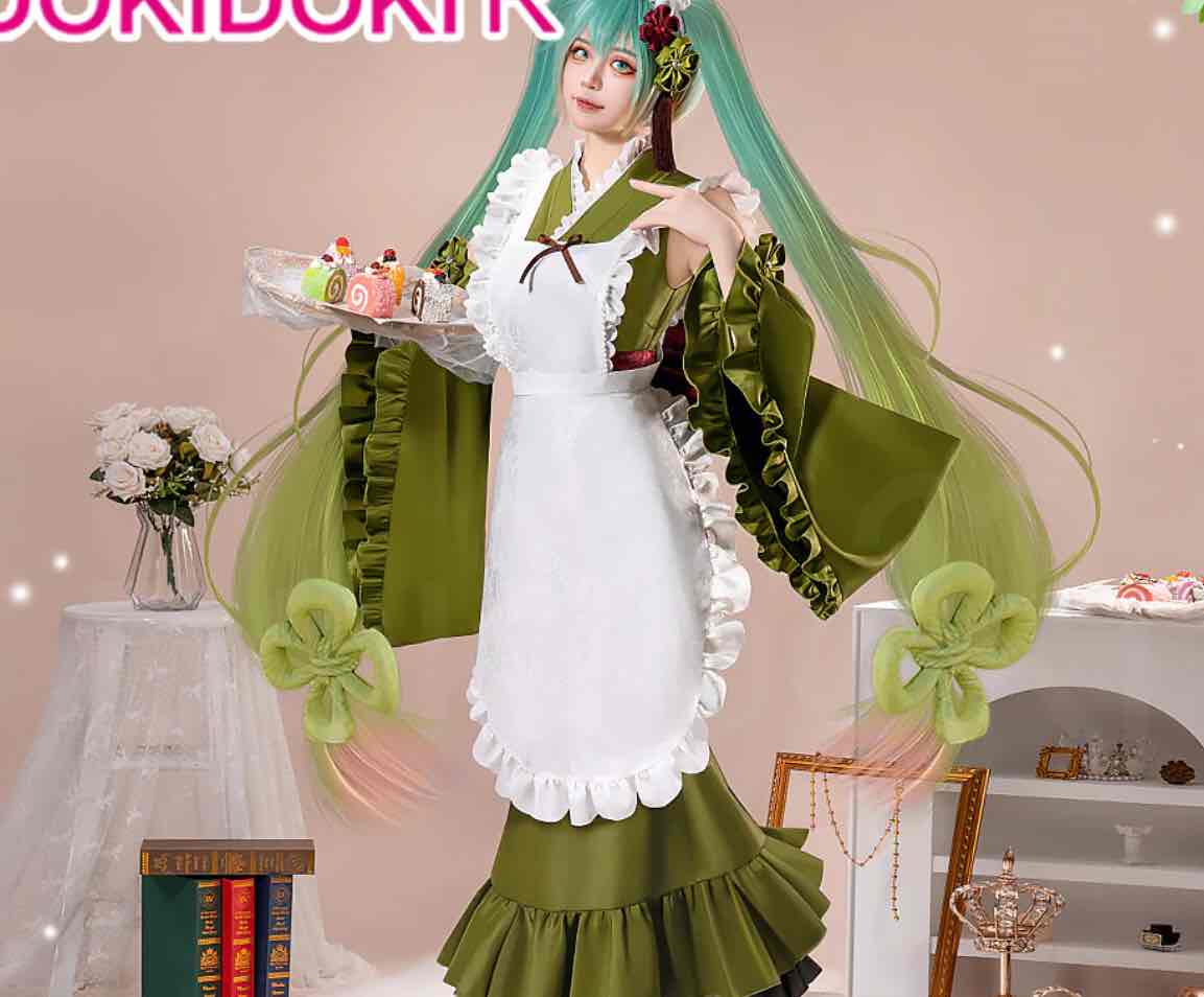 【In Stock】DokiDoki-R Cosplay Matcha Costume Green Dress