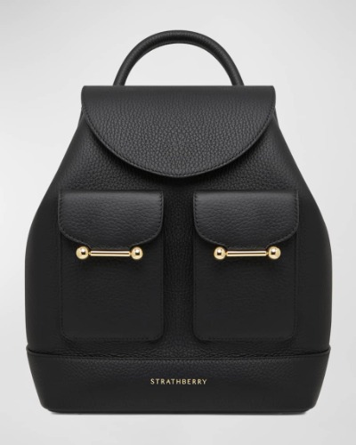 Osette Flap Calf Leather Backpack