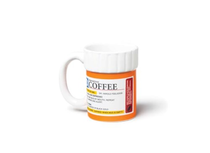 BigMouth Inc. Prescription Coffee Mug - Large Funny Prescription Coffee Cup - Unique Pharmacy Gifts - Hilarious Novelty and Gag Gifts for Doctor - Dishwasher-Safe Ceramic Pill Bottle Coffee Cup - 12oz - White