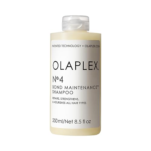 Olaplex No. 4 Bond Maintenance Shampoo, Repairs, Strengthens, & Nourishes All Hair Types, Adds Shine & Leaves Hair Feeling Soft, 8.5 fl oz - 8.5 Fl Oz (Pack of 1)