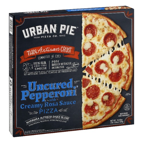 Urban Pie Pepperoni Rosa Artisan Crust Pizza, 18 Ounces (Frozen)