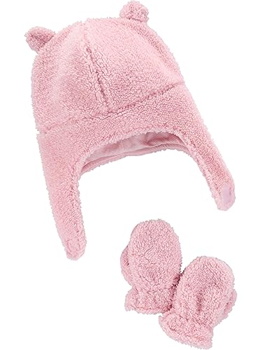 Simple Joys by Carter's Baby Hat and Mitten Set - Pink - 12-24 Months