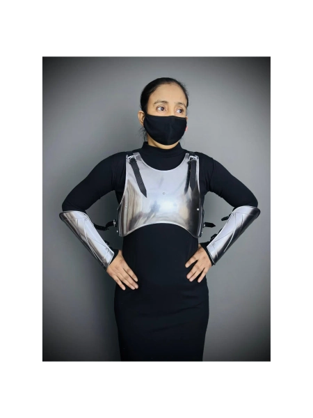 Medieval Lady Armor,chest Armor, Bracer Armor,Female Fantasy Armor Costume, Cosplay Armor, Larp Armor, Sca Armor, Gift for Men/Women.