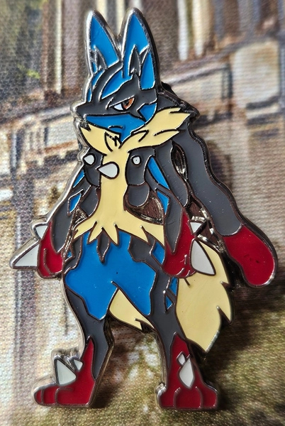 Mega Lucario Pin 2014 XY Official Pokemon TCG Nintendo Rare Collectible