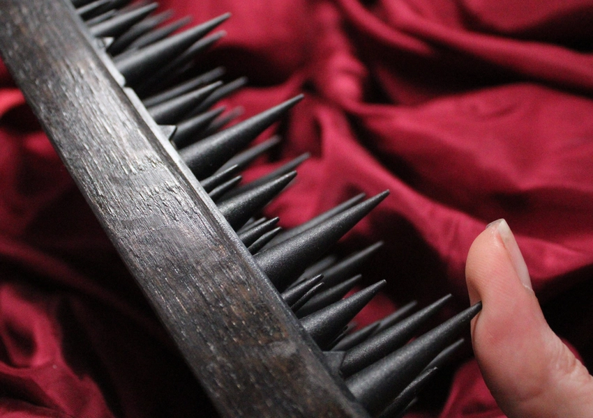 Premium vampire paddle, triple acrylic spikes