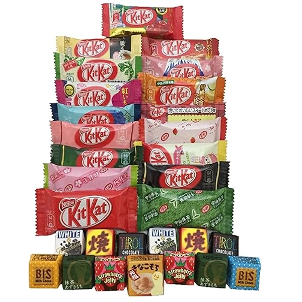 Japanese Kit Kat & Tirol 30 pc selection DIFFERENT FLAVORS assortment