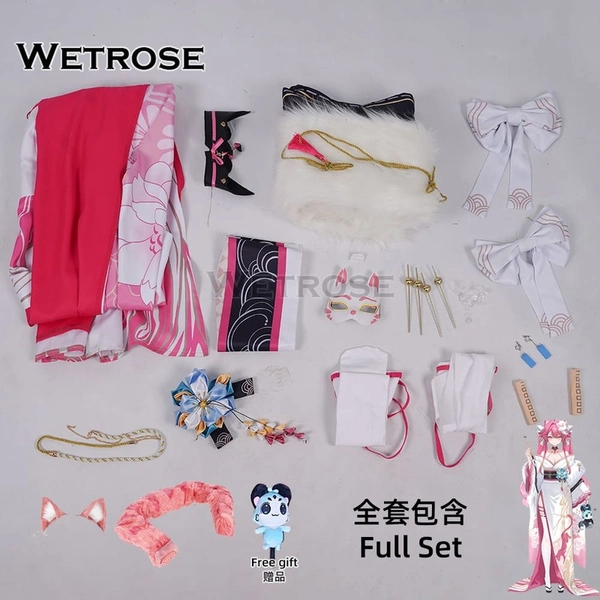 [Wetrose] In Stock Hololive EN Raora Panthera New Year Kimono Cosplay Costume コスプレ衣装
