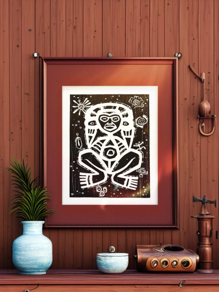 Taino Atabey Goddess Petroglyphs, Arawaks Symbols Art