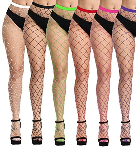 High Waist Fishnet Stockings Tights Women Sexy Sheer Thigh High Garter Belt Mesh Pantyhose Dance Costumes