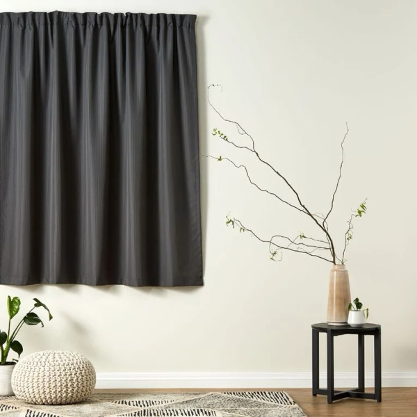 Living & Co Caspian Curtain Charcoal