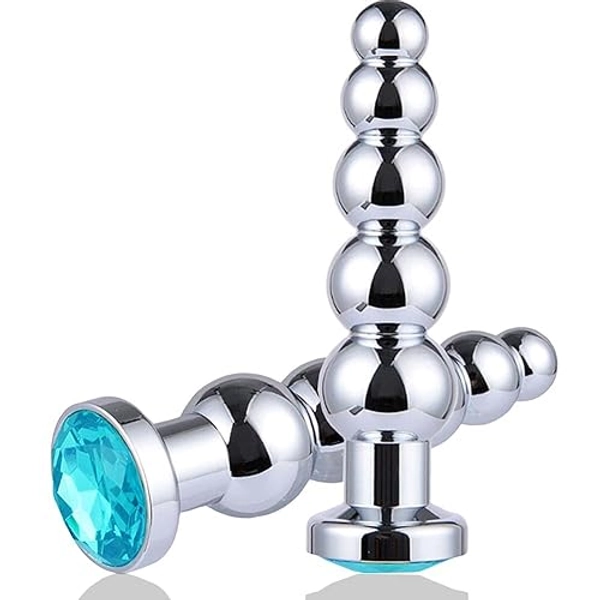 Metall Analplug Buttplug Edelstahl Anal Plug Fetisch Masturbation Analkette Anal Kugeln Sexspielzeug für Männer und Frauen