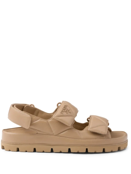 Padded nappa leather sandals