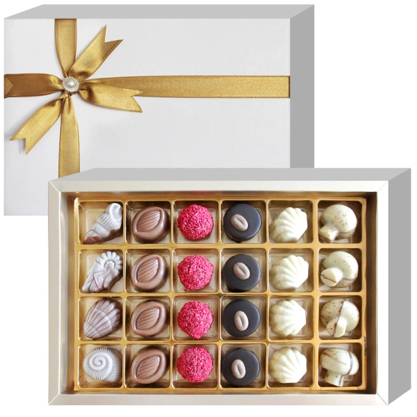Handmade Artisanal Assorted Chocolate Gift Box Truffles & Candy 24 Pcs