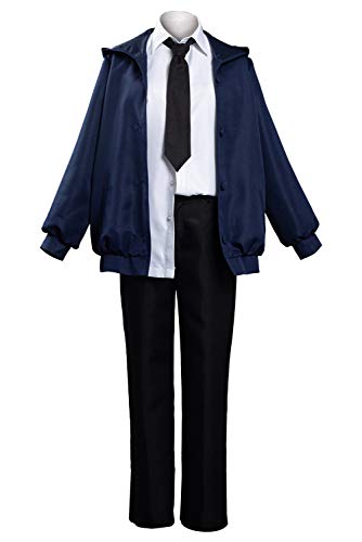 Wolancy Makima Cosplay Costume Chainsaw Man Outfit Uniform Makima Dress Shirt Cloak Jacket Skirt Suit Set - Medium - Power