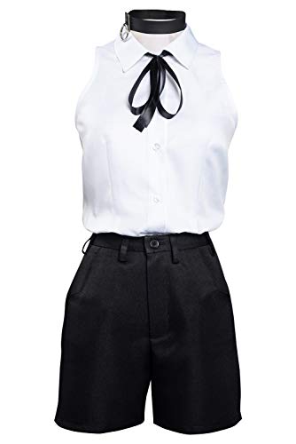 Wolancy Makima Cosplay Costume Chainsaw Man Outfit Uniform Makima Dress Shirt Cloak Jacket Skirt Suit Set - Medium - Reze