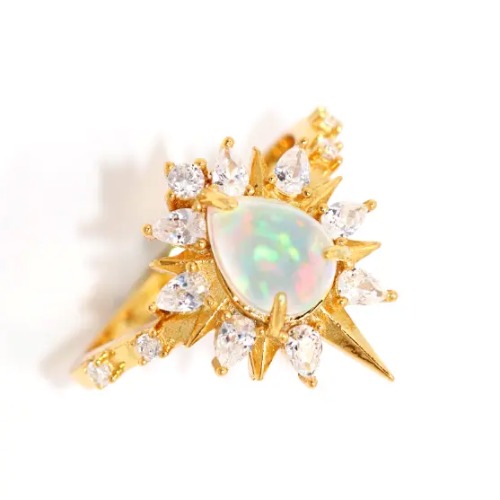 Josephine Opal Ring - Gold / 5