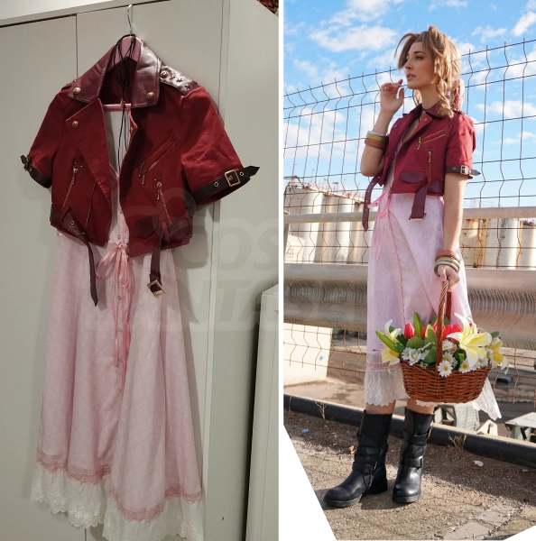 Aerith cosplay from FINAL FANTASY VII Remake