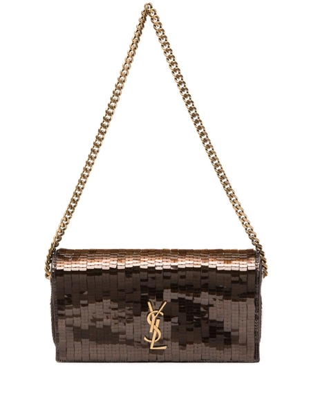 Saint Laurent Mini Kate 99 Shoulder Bag | Brown | FARFETCH