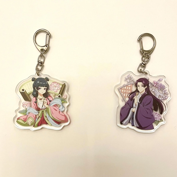 The Apothecary Diaries Acrylic Keychain Double Side, Maomao, Jinshi, Anime Keychain, The Apothecary Diaries Gift, Anime Keychain, Anime Gift