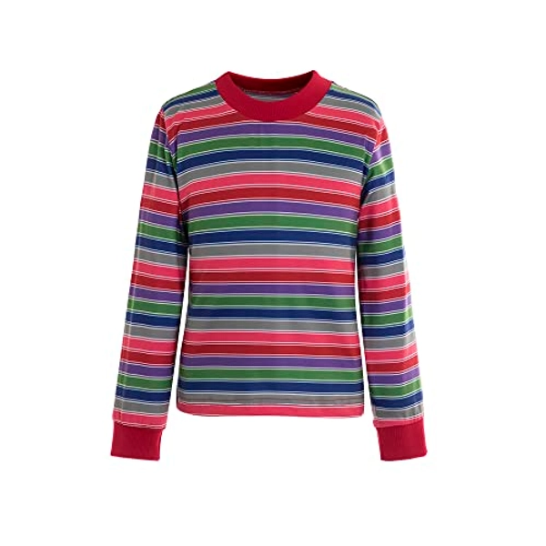 Women's Long Sleeve Rainbow Stripe Good Buddy Horror Shirt Adults Adults