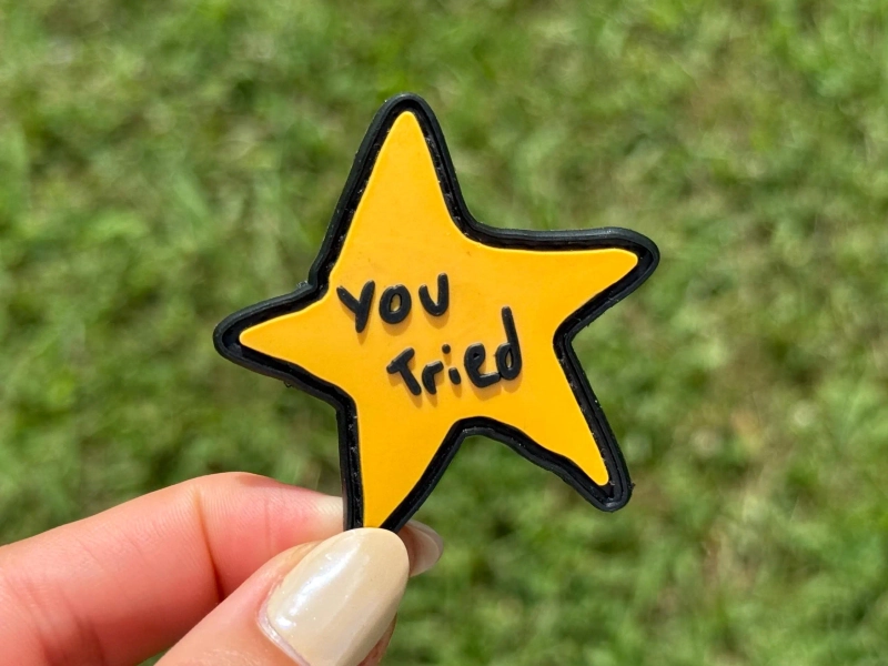You Tried Star Funny PVC Morale Patch