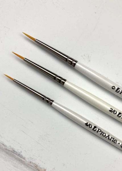 Detail Paintbrush Set | Pro Arte Miniature Brush Set size 0, 2/0, 4/0 Paint like Harriet! Watercolor brushes | Paintbrush | Art Gift