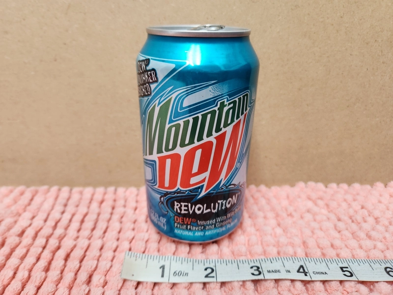 2008 Mountain Dew Revolution Can Wild Berry &amp; Ginseng MTN Dew Revolution EMPTY