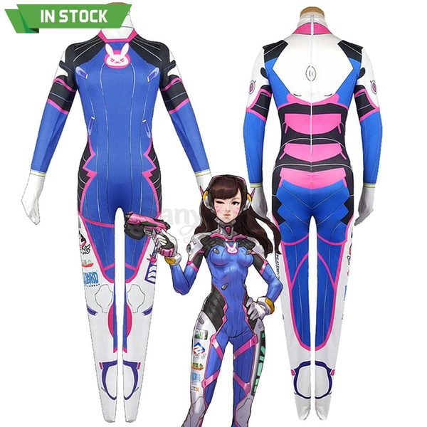 【In Stock】Game Overwatch D.VA Cosplay Bodysuit Classic Dva Cosplay Suit