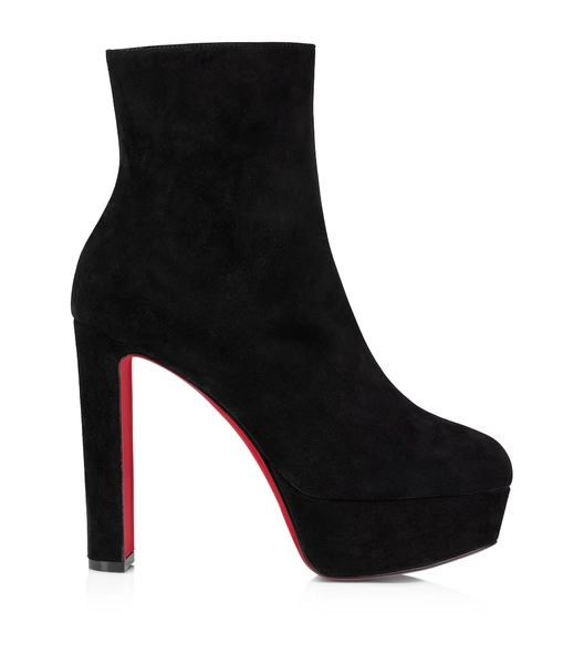 Christian Louboutin - Loo Booty Suede Platform Boots 
