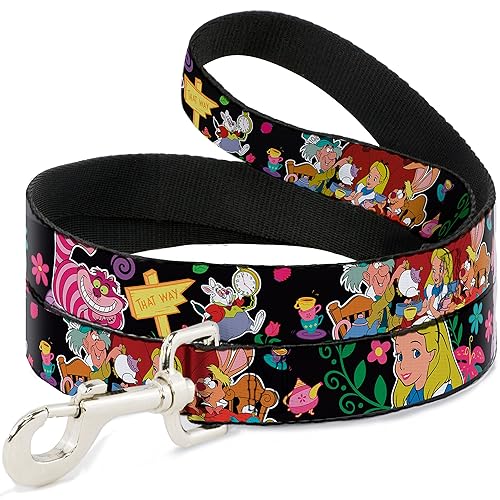 Buckle Down Disney Alice de Rencontre des au Pays des Merveilles Laisse 2,5 cm de Large - 1 In Wide/4ft.