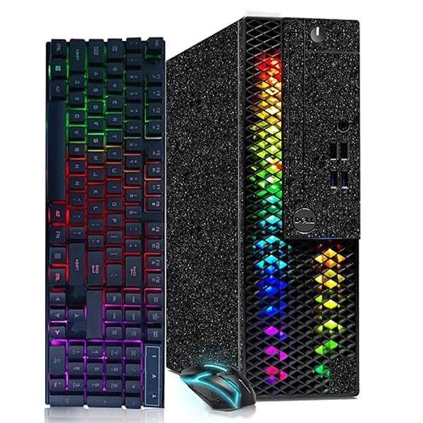 Dell RGB Gaming Desktop Computer, Intel Quad Core I5-6500 up to 3.6GHz, GeForce GT 1030 2G GDDR5, 16GB Memory, 512G SSD, RGB Keyboard & Mouse, 600M WiFi & Bluetooth 5.0, Win 10 Pro (Renewed)