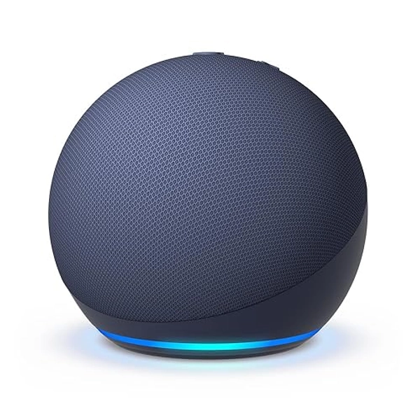 Amazon Echo Dot (newest model), Vibrant sounding Alexa speaker, Great for bedrooms, dining rooms and offices, Deep Sea Blue
