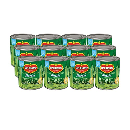 Del Monte Canned Fresh Cut French Style Green Beans, 8 Ounce (Pack of 12) - 8 Ounce (Pack of 12)