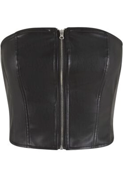 Ladies Synthetic Leather Bandeau Top toppi