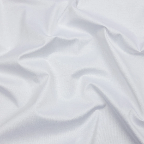 Stretch Cotton Sateen - White - Mood Exclusive Carlos Collection