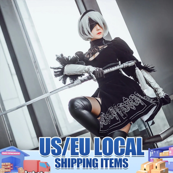【US/EU LOCAL SHIPPING 】DokiDoki-SR Cosplay Game NR:Automata Cosplay 2B Cosplay YoRHa No. 2 Type B Cosplay Costume Women