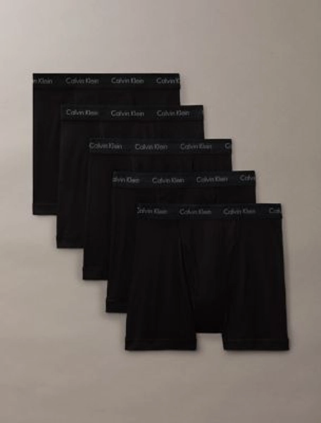 Cotton Classics 5-Pack Boxer Brief Size Medium