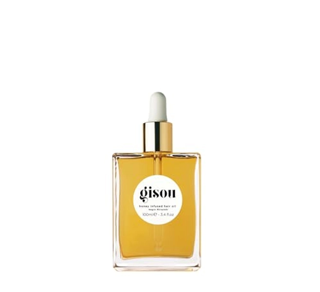 Gisou Honey Infused Hair Oil, Enriched with Mirsalehi Honey for Deep Nourishment, Hydration, Frizz Control, Heat Protection and Hair Shine, Hair Oil for Damaged Hair and Dry Hair (3.4 fl oz)