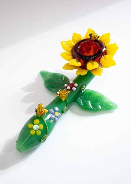 SUNFLOWER & BEES PIPE