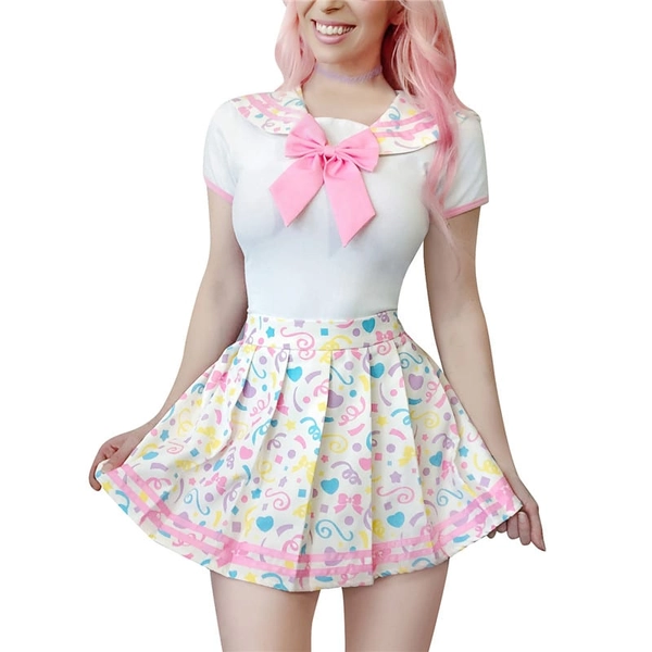 Cosplay Magical Girls Confetti Onesie Skirt Set - LittleForBig Cute & Sexy Products