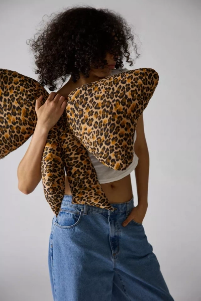 Big Bow Printed Throw Pillow