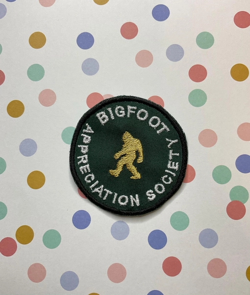Cryptid patch: Bigfoot Appreciation Society.
