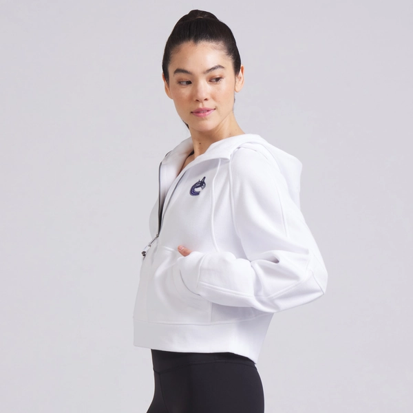 Vancouver Canucks lululemon Women's Scuba Oversized Half-Zip Hoodie - White